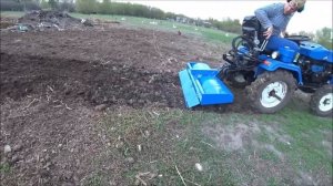 Русич Т-15 , работа с почвофрезой