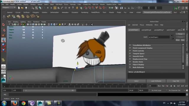Создание персонажа в Autodesk(Maya) - Часть 1 , Тело , ноги и рука. смотреть онлайн