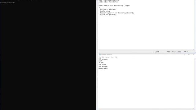 Java, Convert minutes to hours. смотреть онлайн