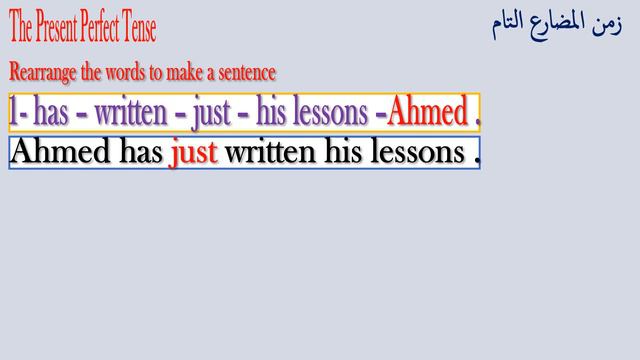 Present Perfect with Just/Already/Yetشرح زمن المضارع التام للمرحلة الإبتدائية والمتوسطة смотреть онлайн