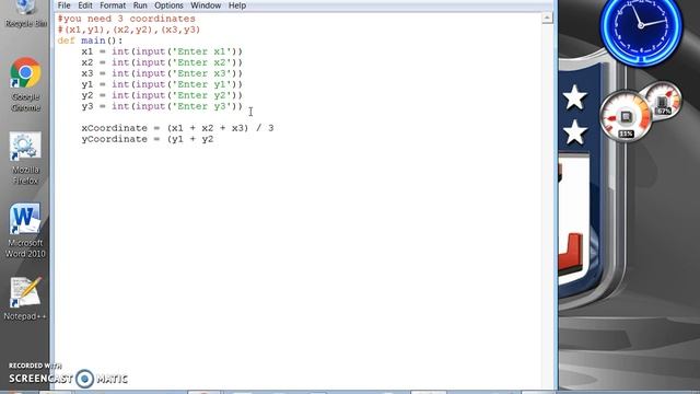 Centroid Calculator - Python 3.4 смотреть онлайн
