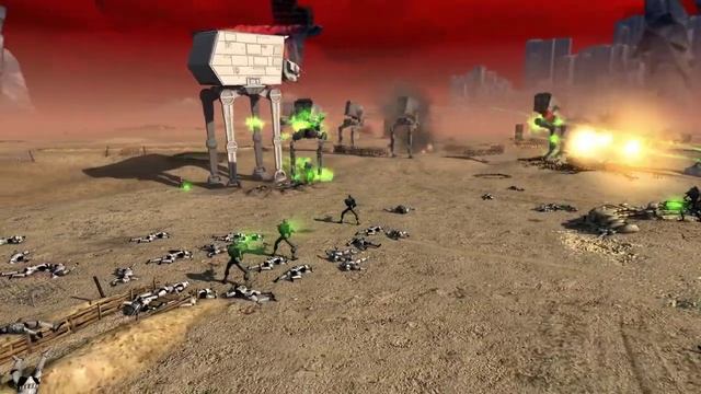 Necrons (Warhammer 40K) vs Galactic Empire (Star Wars) - Cinematic Battle смотреть онлайн