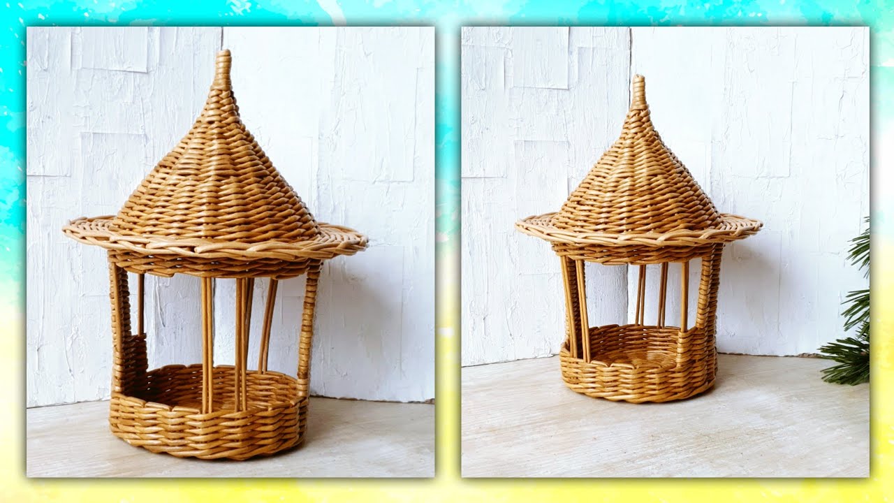 Кормушка из бумаги! Стоит зимой и летом! Кормушка своими руками! смотреть онлайн