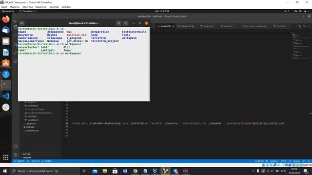 Setup 2 VM with reverse proxy with Ansible, Docker, Jenkins, Terraform смотреть онлайн