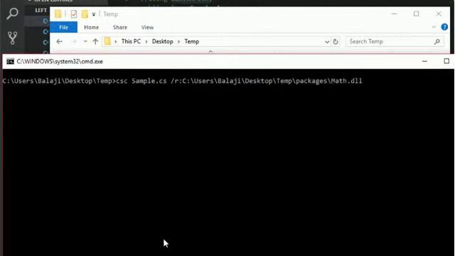 C# without VS - Using Normal Editor - Create and Use DLL File - Part I - III смотреть онлайн