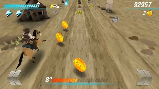 West Cowboy Horse Racing Game - Android Gameplay смотреть онлайн