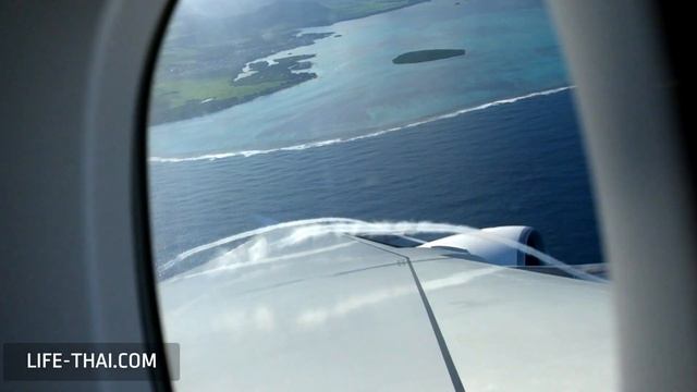 Остров Маврикий из иллюминатора Airbus A380 смотреть онлайн