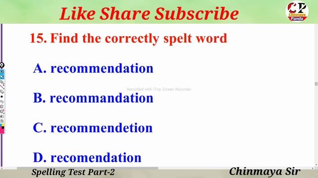 Spelling Test 2|Correctly Spelt Word|Spelling Mistakes in English Grammar|For All Competitive Exams смотреть онлайн