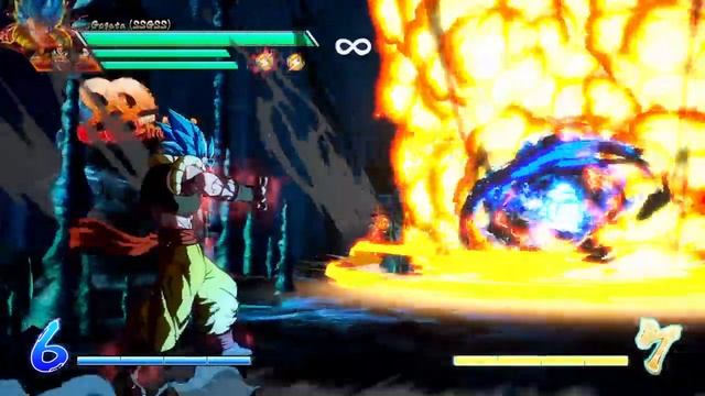 DRAGON BALL FighterZ SSGSS Gogeta Combo смотреть онлайн