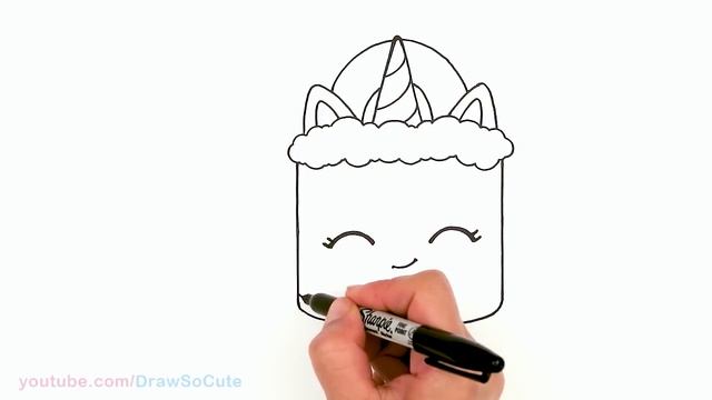How to Draw a Rainbow Unicorn Cake ??? смотреть онлайн
