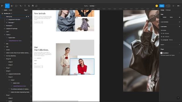 Landing Page Design in Figma | Fashion Ecommerce | Figma design смотреть онлайн