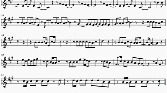 Miley Cyrus — Flowers [ALTO SAX SHEET MUSIC] + PLAYBACK смотреть онлайн