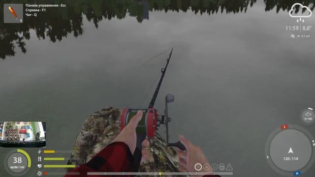 Русская рыбалка 4. Озеро Куори. Ловля на ультралайт