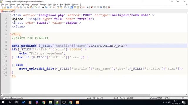 Upload File Part2 - Membatasi Tipe File dan Size File upload pada PHP смотреть онлайн
