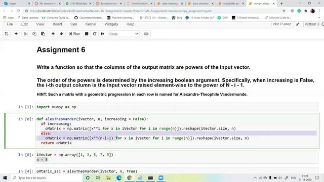 iNeuron Numpy Assignment Solution || Data Science смотреть онлайн