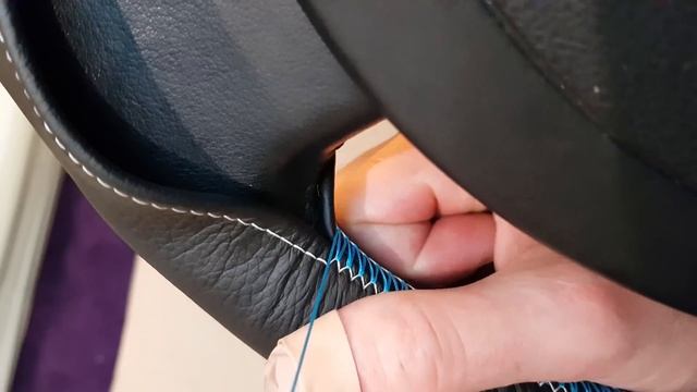 DIY How To Stitch Leather Steering Wheel Cover - Easiest Stitch