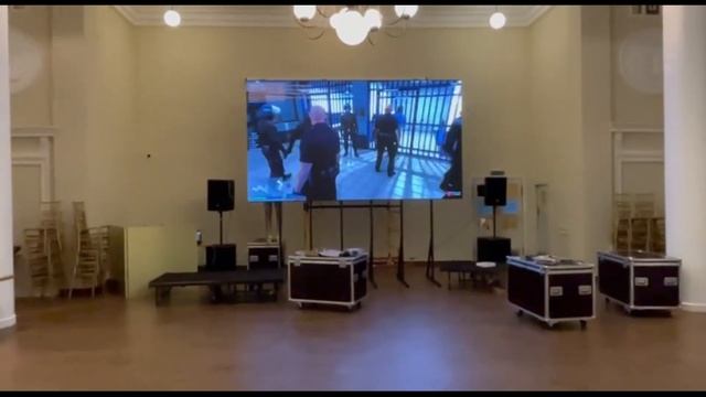 Led светодиодный экран для зала торжеств. Шаг пикселя P 2.5 мм. Пример выполненной работы. смотреть онлайн