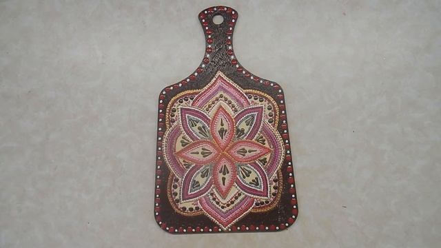 Декоративная доска. Точечная роспись. смотреть онлайн