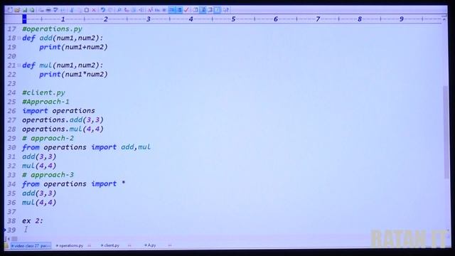 Python Tutorial || Video class-27 || PACKAGES & MODULES || By Ratan sir смотреть онлайн