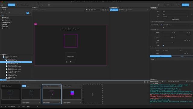 Connection Editor | Qt Design Studio 4.3 смотреть онлайн