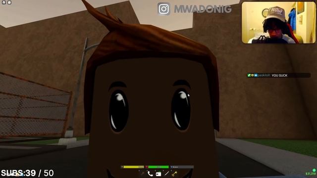 ROBBING GIRLS IN ROBLOX DA HOOD ? смотреть онлайн