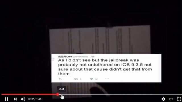 ios 9.3.5 jailbreak 32 bit and 64 bit #proof releasing soon!! смотреть онлайн