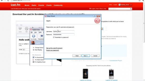 Last.FM scrobbler setup for Winamp