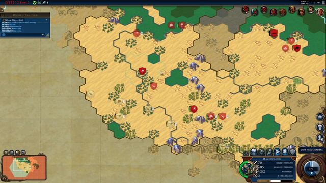 Cultists. Standard shuffle map. Civilization 6 Red Death. смотреть онлайн