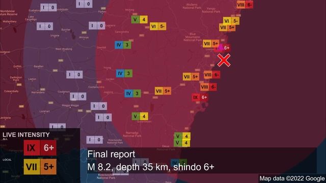 [CURSED EARTHQUAKE SCENARIO] M 8.2 Australian East Coast Megathrust Scenario смотреть онлайн