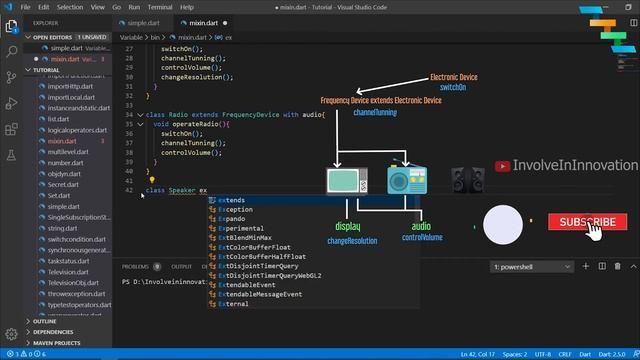 Mixins explained with example - Dart fundamentals смотреть онлайн