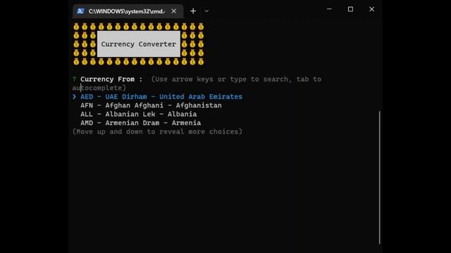 CLI Currency Converter using TypeScript (Demo) смотреть онлайн