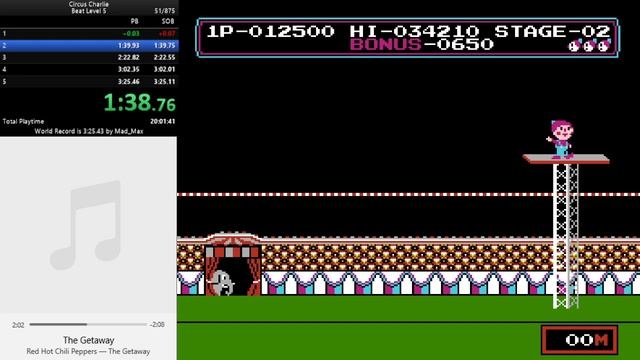 [WR] Circus Charlie in 03:25.333. Beat Level 5 смотреть онлайн