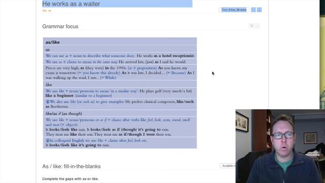 English grammar tutorial level B1 - Gramática inglesa: as or like? смотреть онлайн
