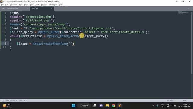 How to generate bulk certificate in PHP using FPDF with source code смотреть онлайн
