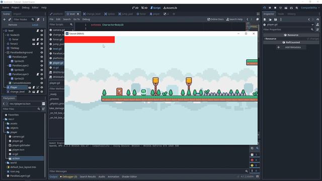 Godot туториал. Полоска здоровья смотреть онлайн