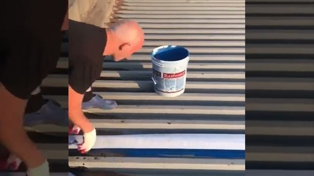 Применение Эластомерик 911 на металлической кровле