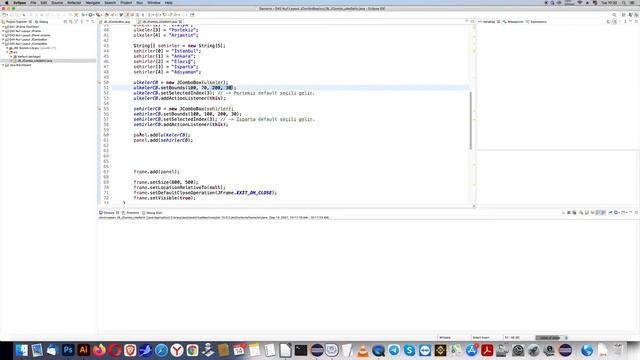 045 Java Dersleri : JComboBox getSource() ActionListener смотреть онлайн