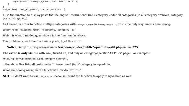 Wordpress: Using in 'category_name' in '$query-＞set();'? смотреть онлайн