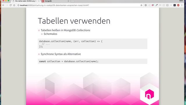 MongoDB mit Node.js verwenden // deutsch смотреть онлайн