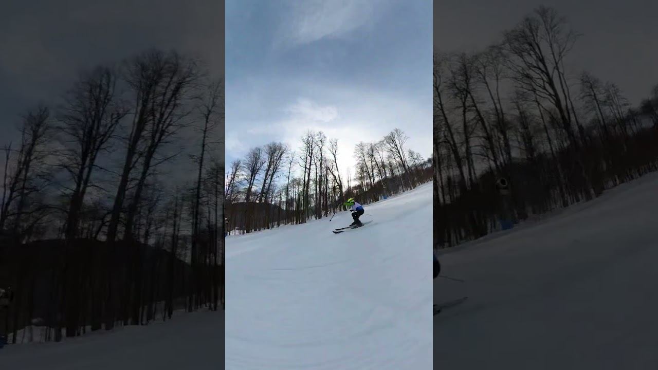 Роза Хутор. Трасса Нагано - обзор. смотреть онлайн