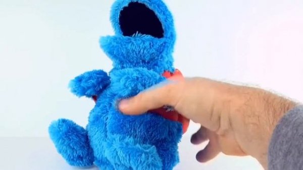 Count 'n Crunch Cookie Monster Toy Sesame Street Unboxing, Count him eating 3 cookies
