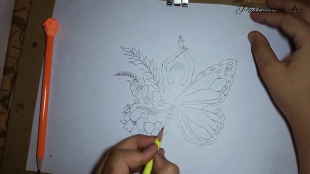 Pencil sketch: How to draw butterfly girl sketch | Butterfly girl sketch 2021 [STEP BY STEP] смотреть онлайн