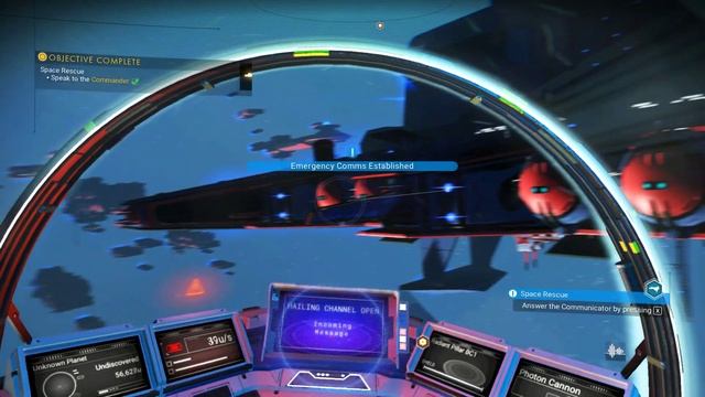 No Man's Sky - intense starship fight смотреть онлайн