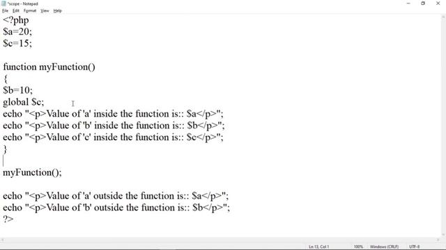 PHP Variables,Scope of variables# Server side Scripting with PHP#12th Science смотреть онлайн