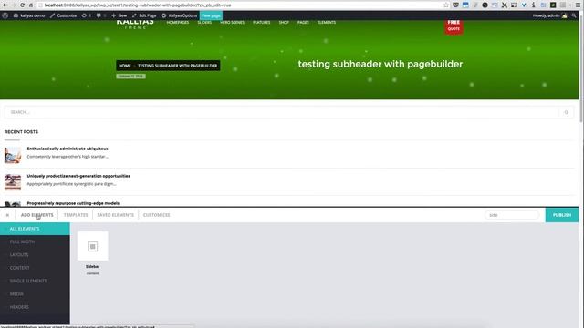 Sidebar options in Kallyas options ( Kallyas WordPress theme v4.0 ) смотреть онлайн