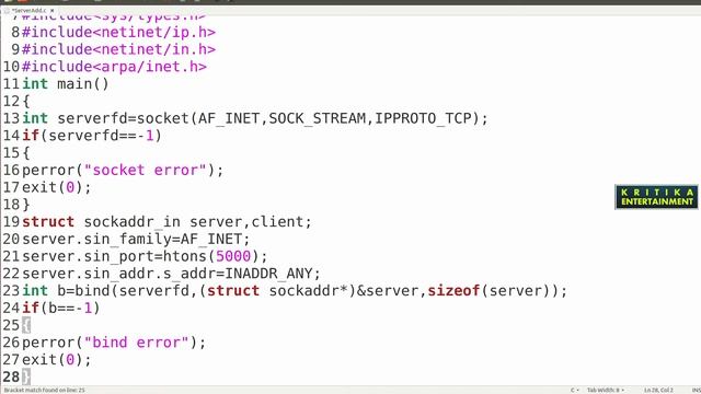 TCP Socket programming | Add two no in socket programming | Socket programming using TCP смотреть онлайн