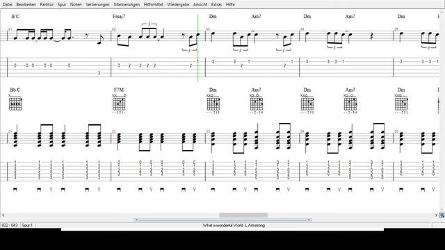 Louis Armstrong - What a Wonderful World - Tabs смотреть онлайн