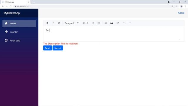 Working with Form Validation in Blazor Rich Text Editor Component смотреть онлайн
