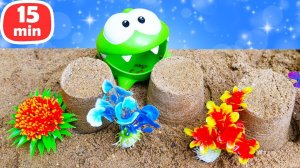 Ам Ням лепит и украшает куличики! Видео для малышей про игрушки