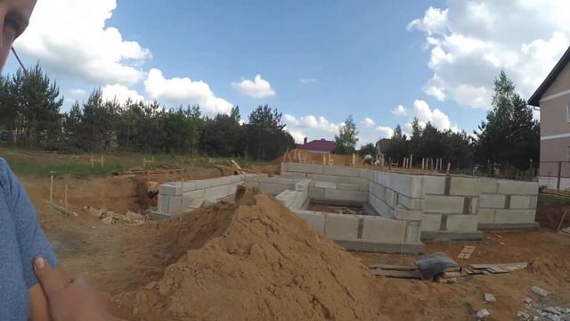 Устройство фундамента из блоков ФБС. смотреть онлайн